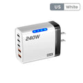 240W GaN USB C Charger 5 in 1 Fast Charging Phone Charger Power