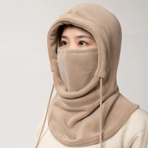 Unisex Winter Balaclava Knit Hood Windproof Bike Scarf Cap Men Women
