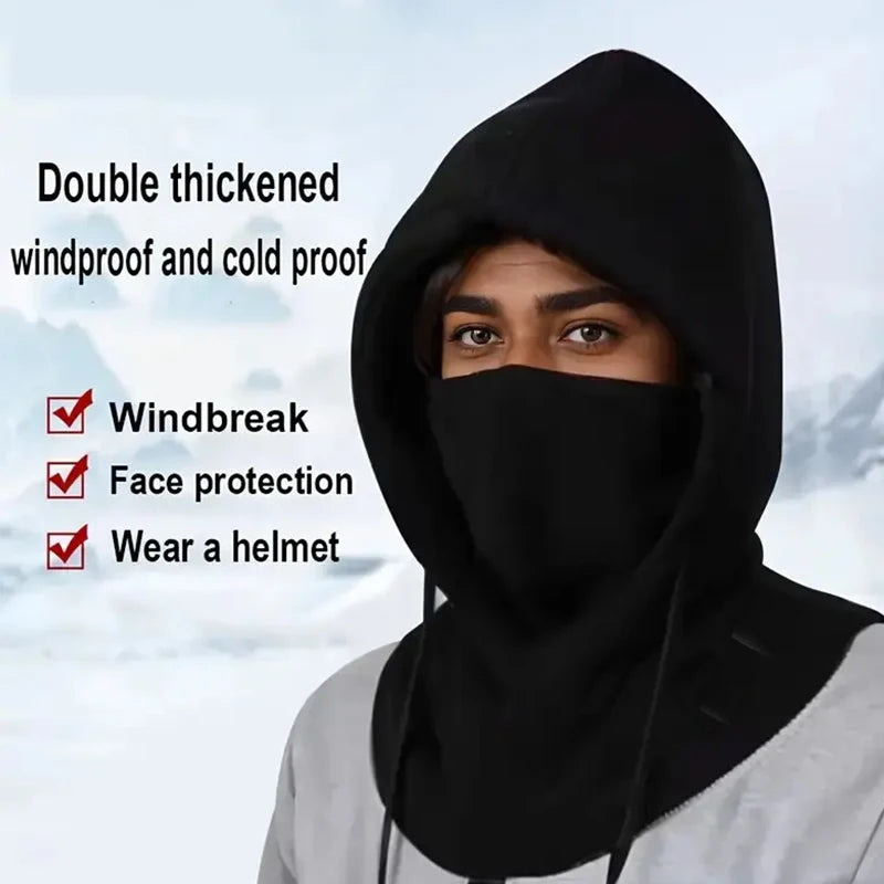 Unisex Winter Balaclava Knit Hood Windproof Bike Scarf Cap Men Women